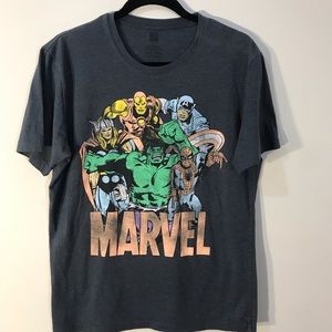 Marvel Tee Men’s Large (Charcoal Grey)